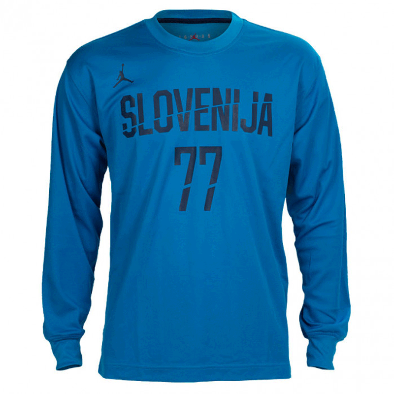 nike バスケットボールスロベニア代表 ウォームアップロングTシャツ77