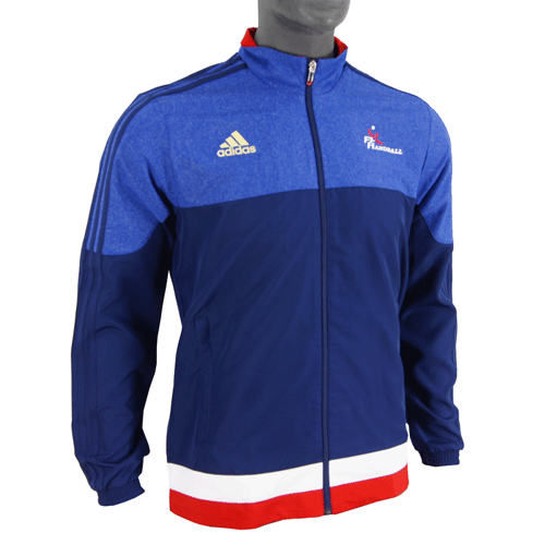 Adidas ハンドボールフランス男子代表プレゼンテーションジャケット ブルー 海外スポーツグッズkitahefu